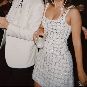 Simkhai Ziva Embellished Mini Dress